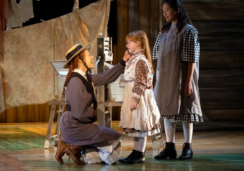 Actors perform a scene from Anne of Green Gables 