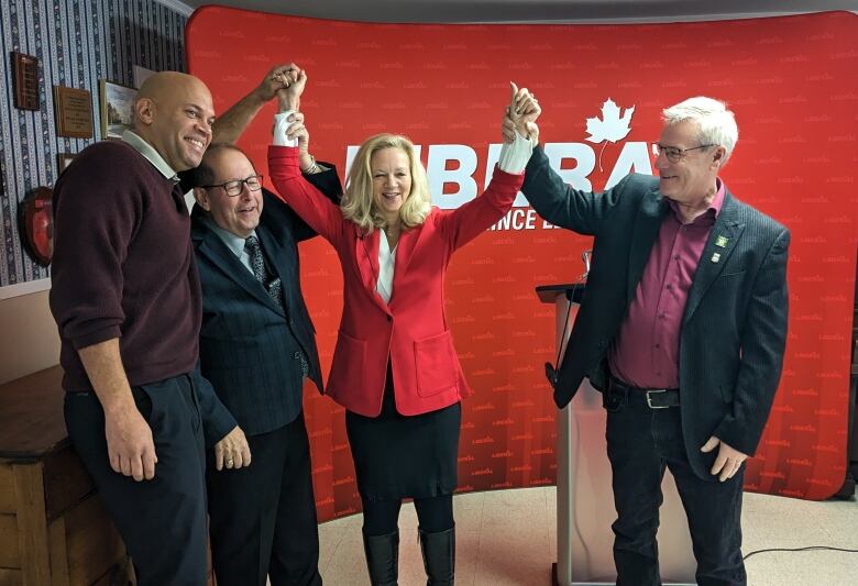 P.E.I. Liberal Leader with Liberal MLAs Gord McNeilly, Sonny Gallant, and Robert Henderson.