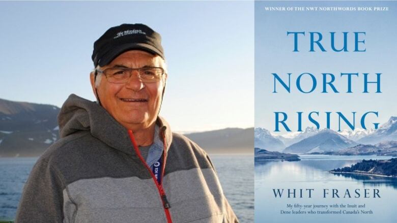 The book cover is a panoramic view of mountains overlooking water in the Arctic. 