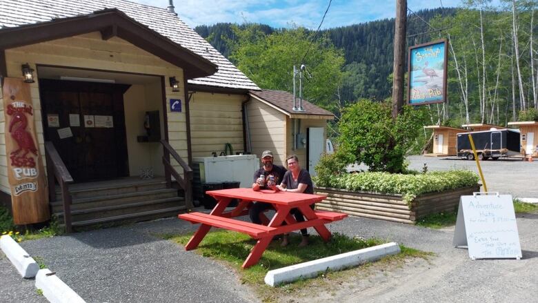 The Scarlet Ibis Pub in Holberg, B.C.