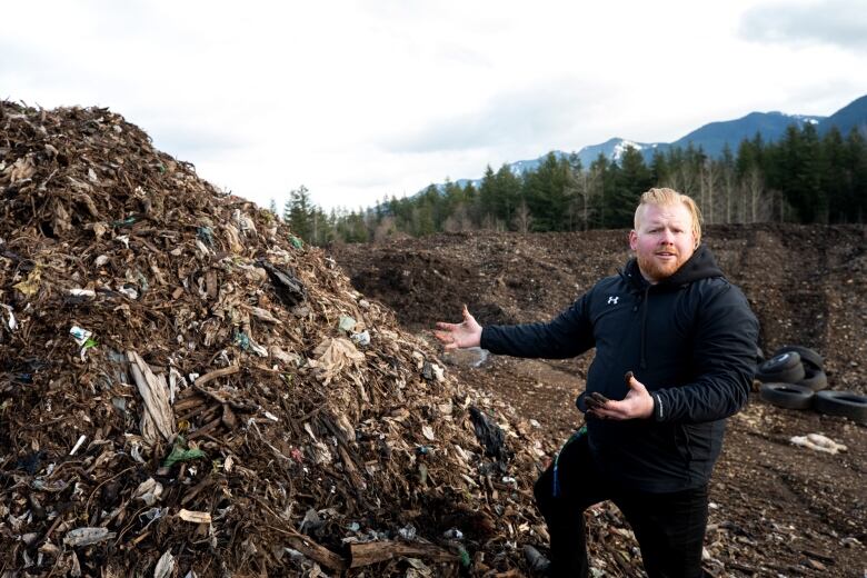 Thorogood says piles of waste are screened to remove foreign substances like plastic and wood.