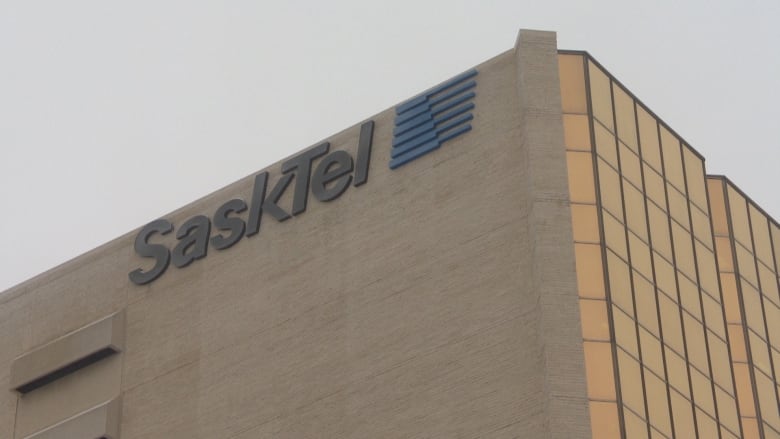 File - The SaskTel logo on the Crown corporation's head office in Regina, Sask., on Jan. 19, 2023. 