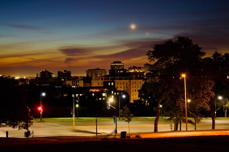 City at night.