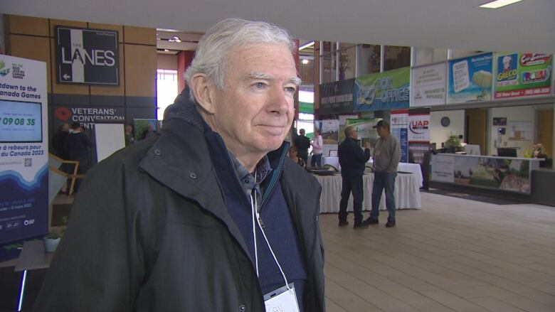 Ray Keenan inside convention centre