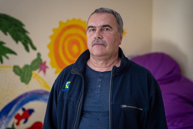 Ihor Hanshyn is one of millions of Ukrainians who have been made refugees in their own country by the war.