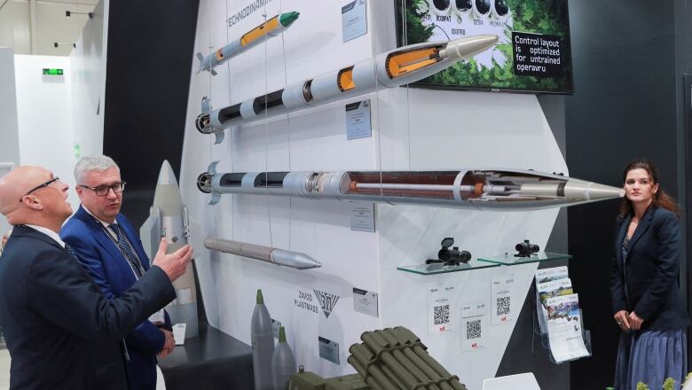 Russian weapons are displayed at NAVDEX, an annual event held alongside the International Defence Exhibition and Conference (IDEX) in Abu Dhabi, United Arab Emirates.