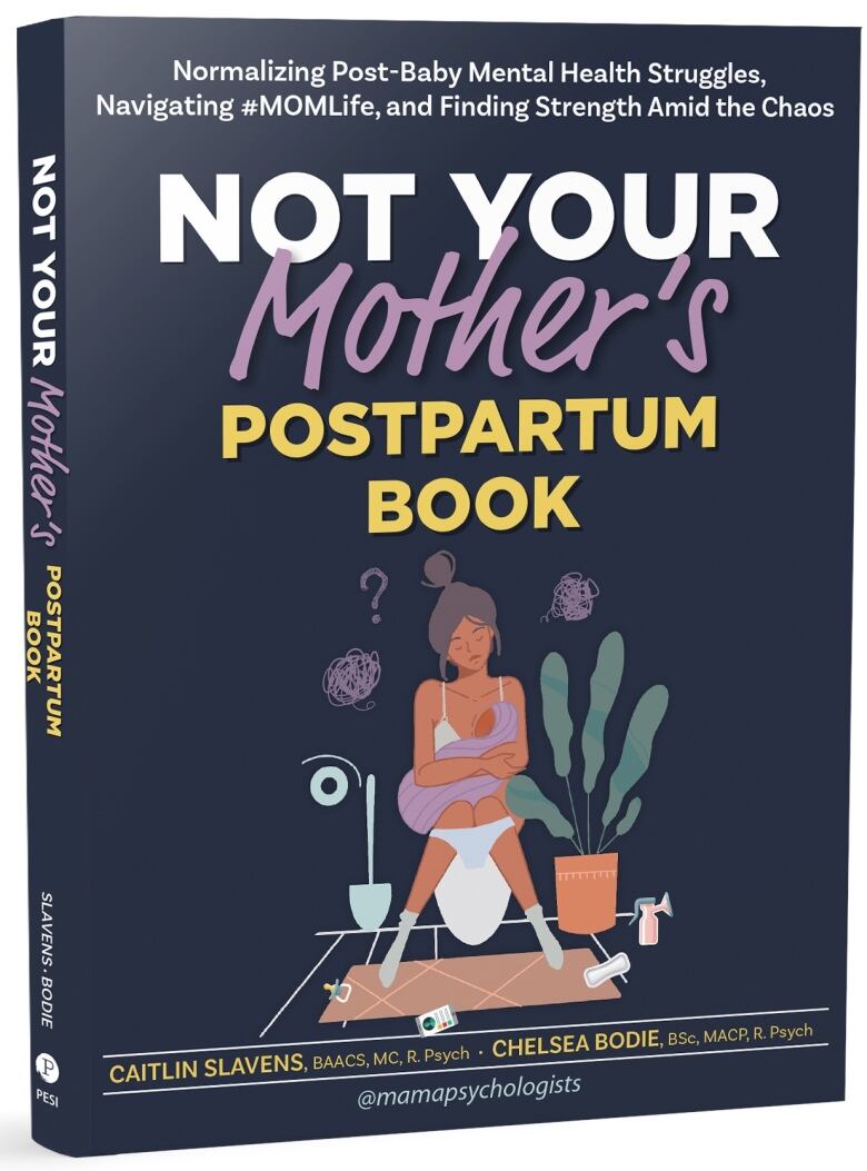 The front cover of a postpartum book.