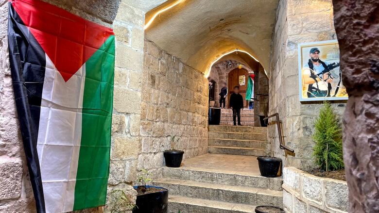 An archway in an old city.