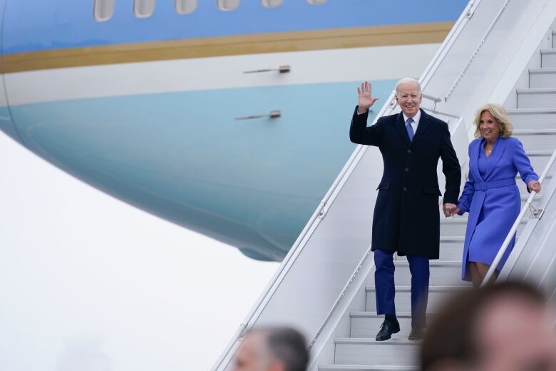 President Joe Biden and his wife, Jill, are pictured.