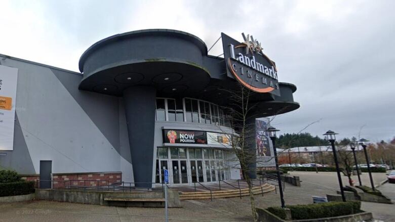 An exterior photo of the Landmark Cinemas in Surrey's Guilford neighbourhood.