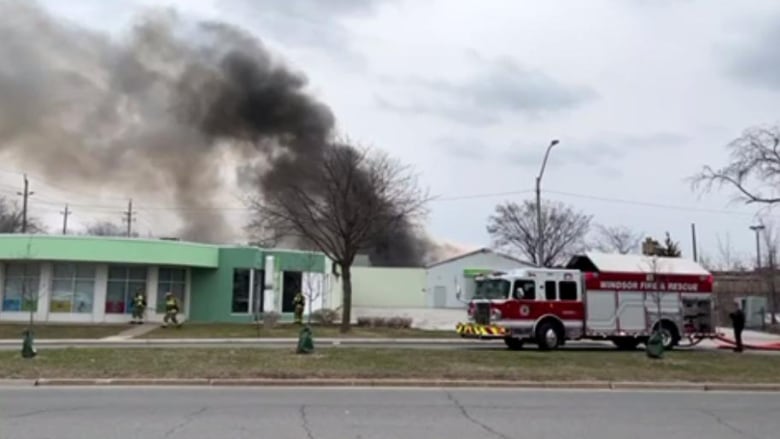 The fire department responded to an active fire at a business in the 300 block of Giles Blvd East on March 29.A