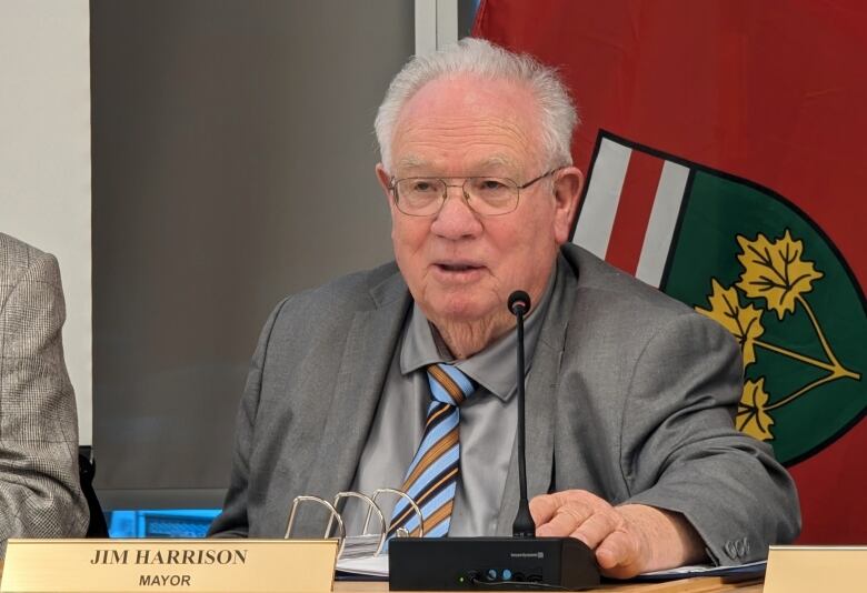 Candid photo of Jim Harrison, Mayor of Quinte West.