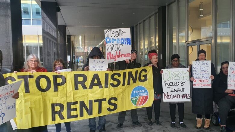 Weston tenants rally outside Dream Unlimited