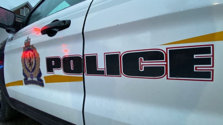 A close up of a Brandon Police Service car.