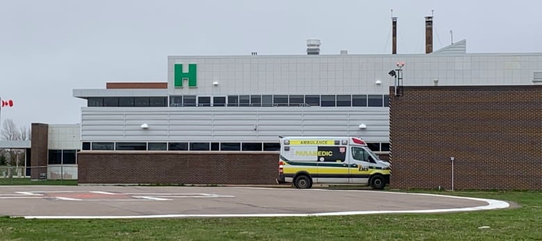 Exterior of Prince County Hospital in Summerside, P.E.I.