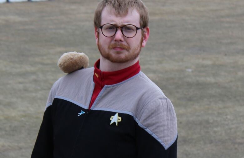 A man in a Star Trek uniform.