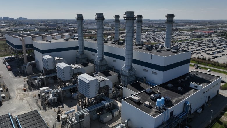 Aerial photo of the exterior of the Goreway Power Plant.  