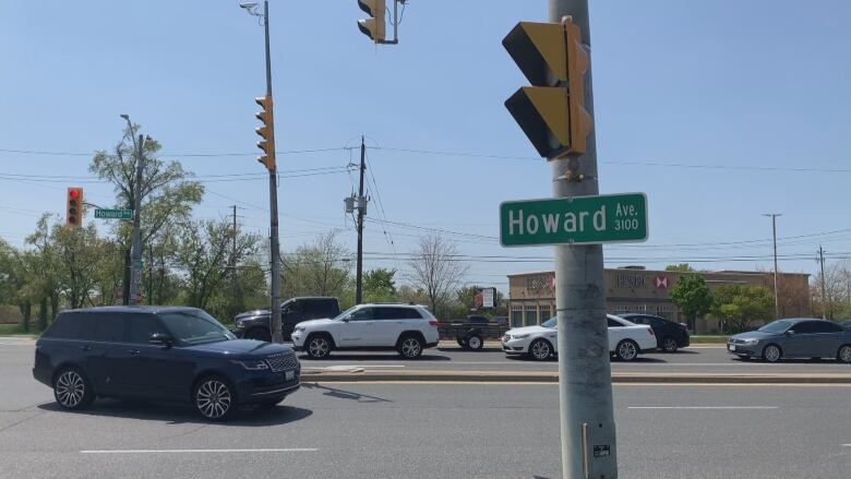 A street sign reading 