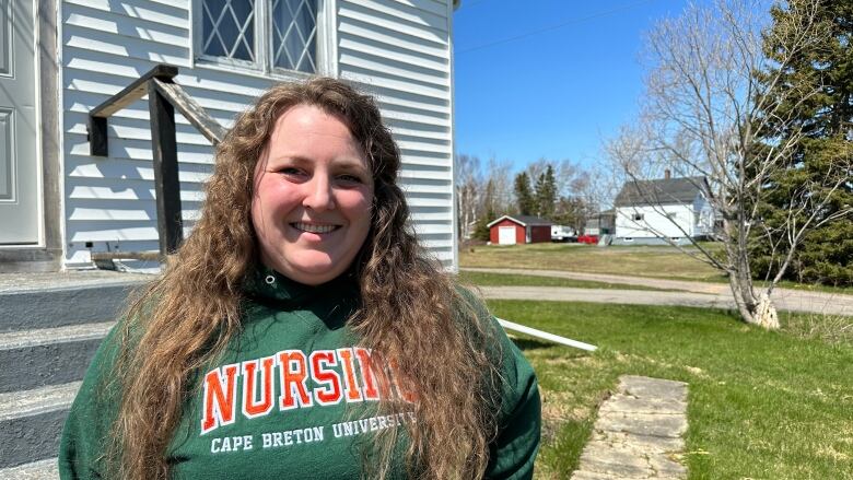 Debra Wall, 35, will start work as a registered nurse in Baddeck, once she graduates from a nursing program at CBU this spring.