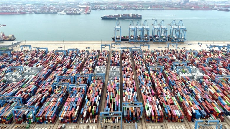 The Chinese Container port of Qingdao in Shandong province last year.