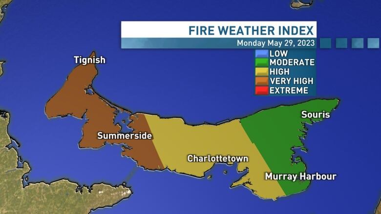 Fire index for P.E.I.