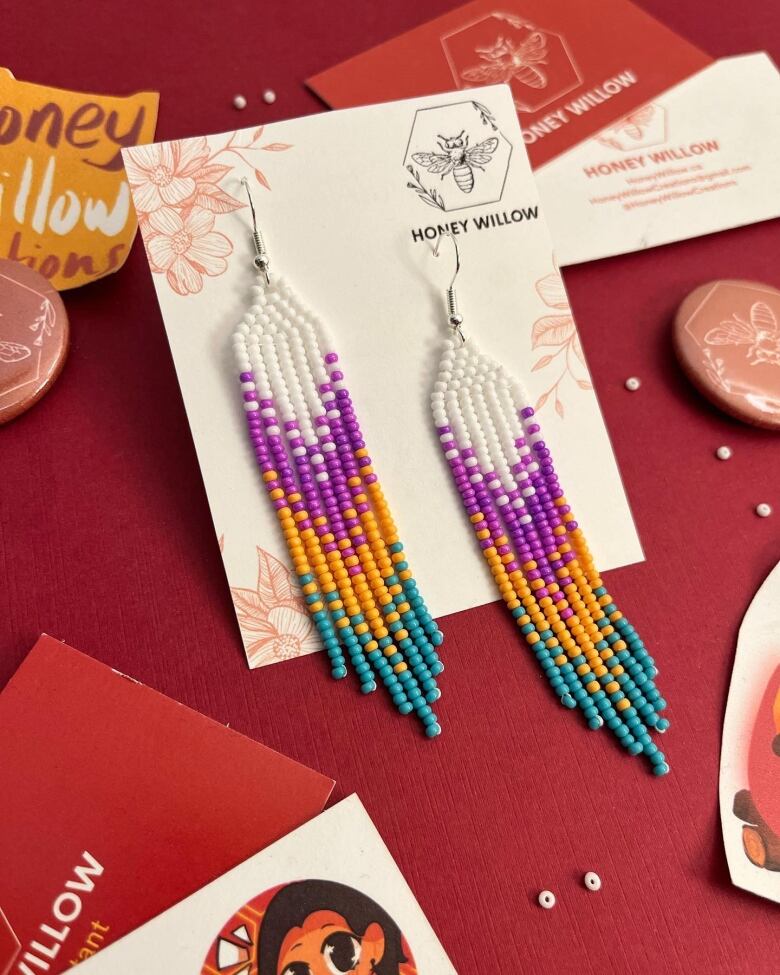 Indigenous beaded earrings