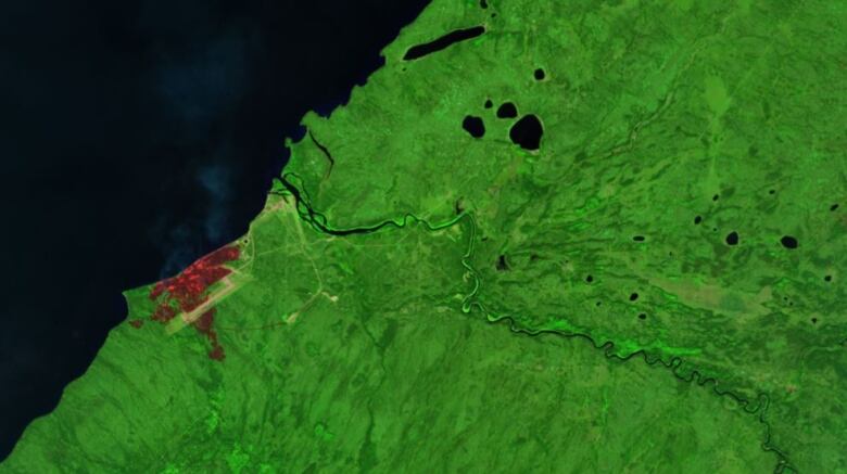 A satellite image.