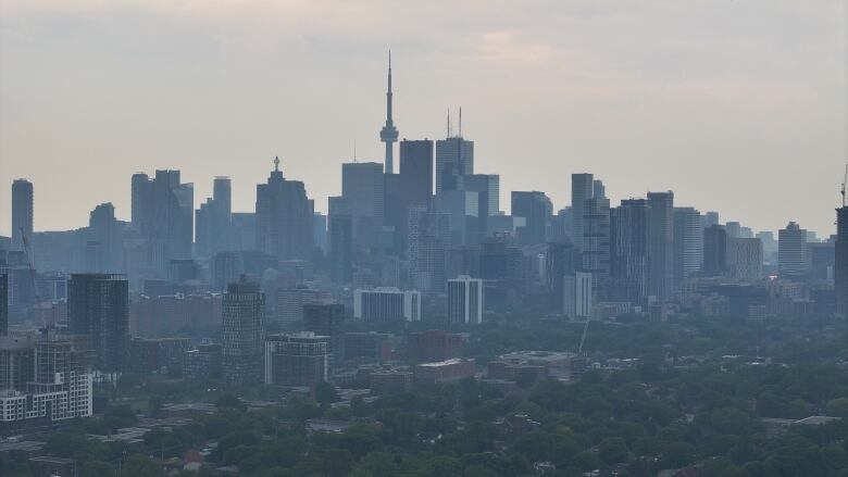 Toronto skyline with the CN tower seen in the centre