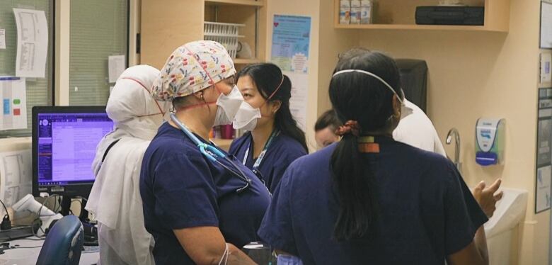 Nurses in a hospital.