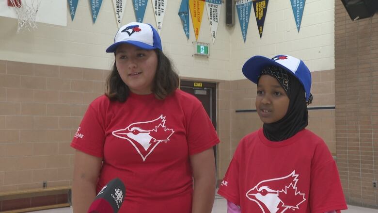 Amelia Felix and Samia Adam are students at Glenwood Public School.