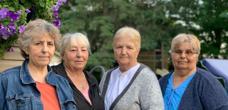 A photo of Alice Martin's four daughters. 