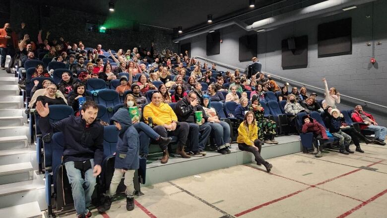 A full house of moviegoers pack a screening at Sudbury Indie Cinema in December 2022.