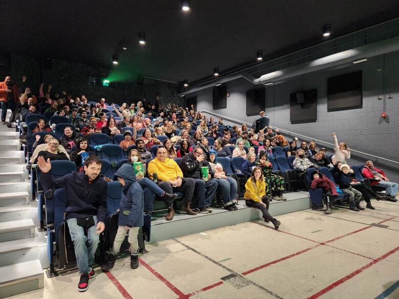 A full house of moviegoers pack a screening at Sudbury Indie Cinema in December 2022.