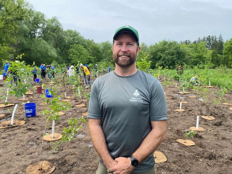 Michael Petryk, director of operations at Tree Canada, hopes events like the tree planting at Tomlinson Park inspire people to take up this work in their careers and communities.