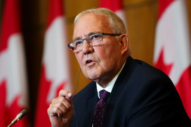 Minister Emergency Preparedness Bill Blair holds a press conference in Ottawa on Tuesday, July 11, 2023. THE CANADIAN PRESS/Sean Kilpatrick