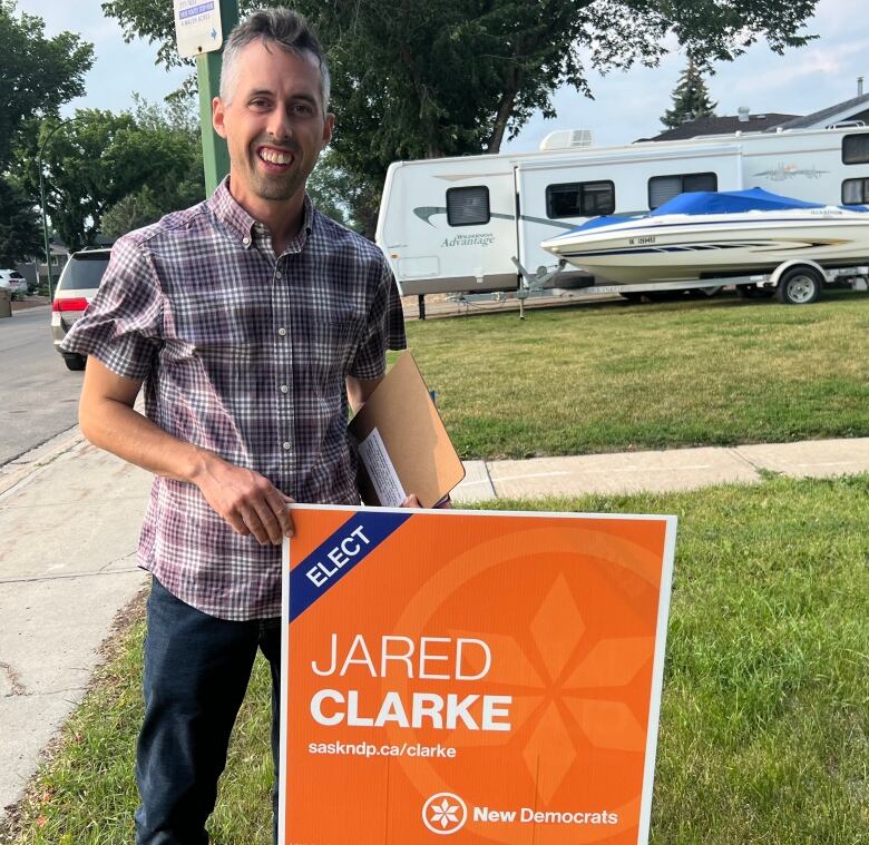 Jared Clarke is the NDP candidate for Regina Walsh Acres.