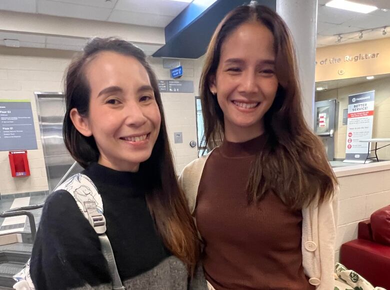 International students LilleeSuwee, left and, Marisa Kaewprasertsay they faced a tough search for housing upon arriving in London from Thailand. 