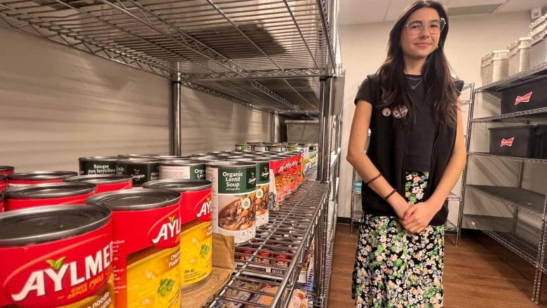 Bianca Gouveia is the vice-president of student services for the student council at Western University. She said student use of the USC's food bank has increased in recent years as students deal with higher rents and food prices. 