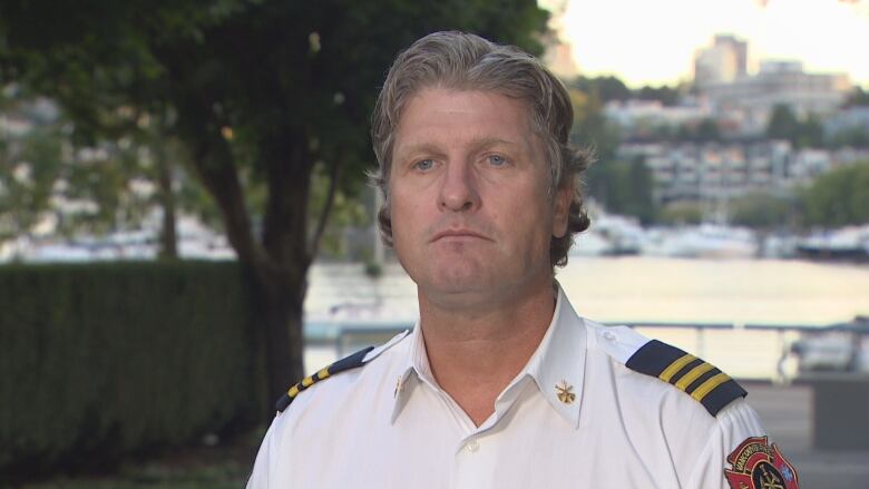 A portrait of a fire chief in uniform