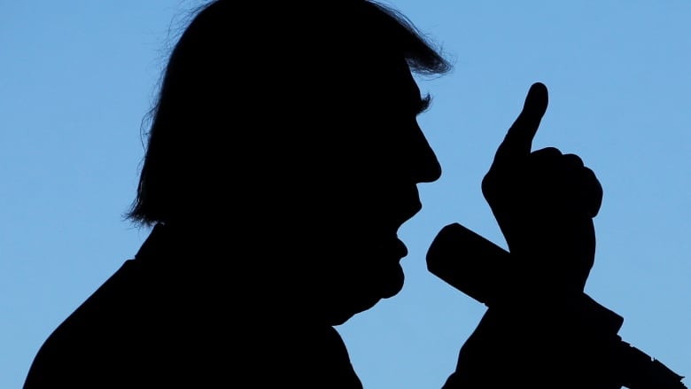 Silhouette of Trump