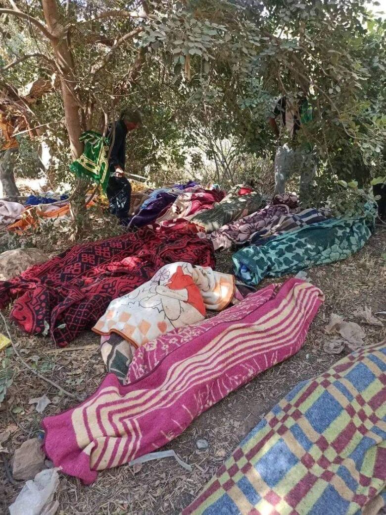 Many people are forced to sleep on the streets after losing their homes in the powerful earthquake that hit the Atlas Mountains.