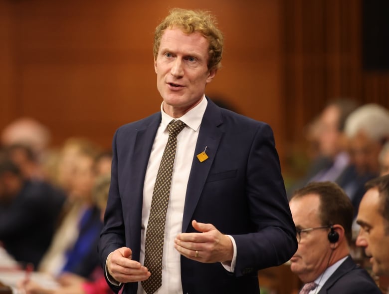 Minister of Immigration, Refugees and Citizenship Marc Miller rises during Question Period in the House of Commons on Parliament Hill on Sept. 21, 2023.