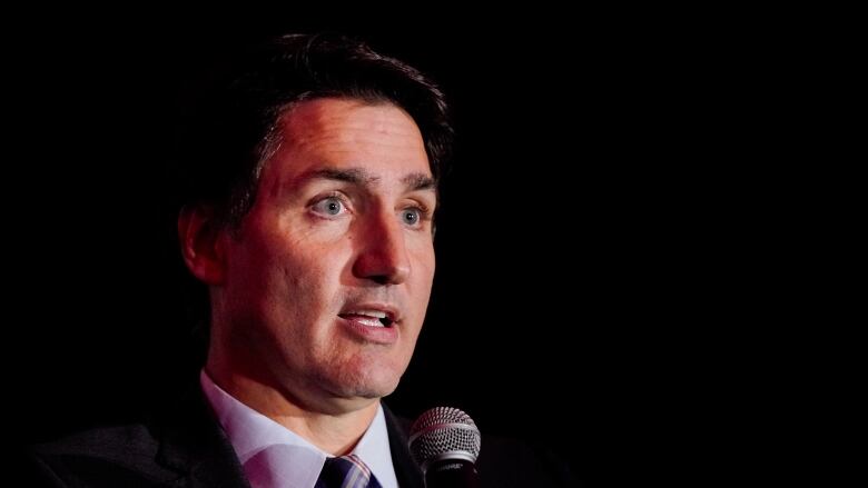 Prime Minister Justin Trudeau speaks at an event in Toronto.