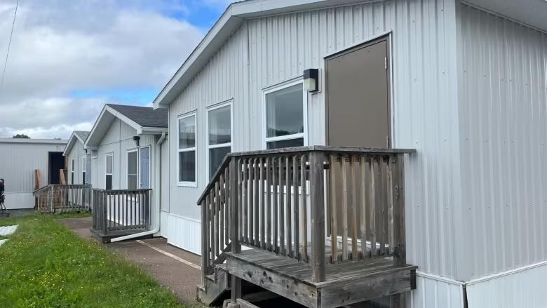 Three portable classrooms