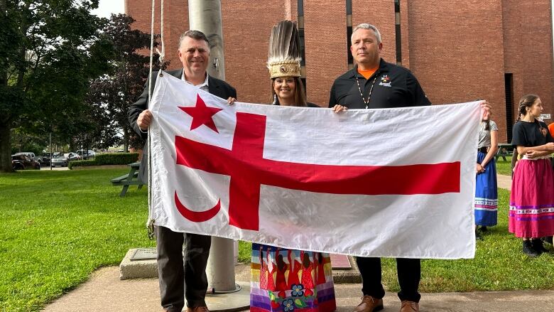 Dennis King, premier of Prince Edward Island, Chief Darlene Bernard, Lennox Island First Nation, Chief Junior Gould, Abegweit First Nation.