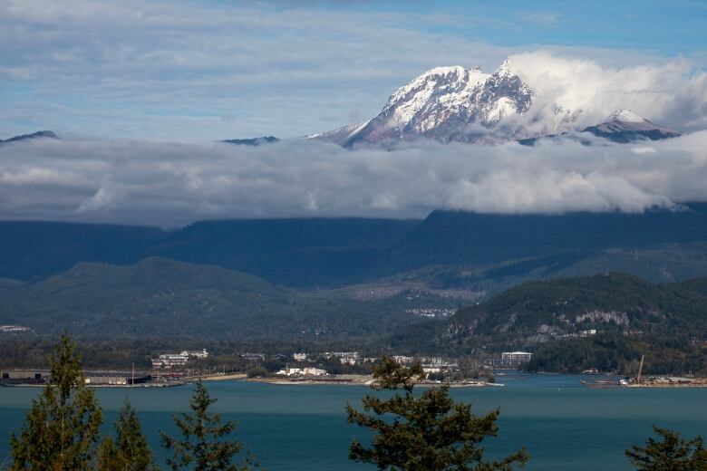 Mount Garibaldi is pictured from Squamish, B.C, on Tuesday, October 3, 2023.