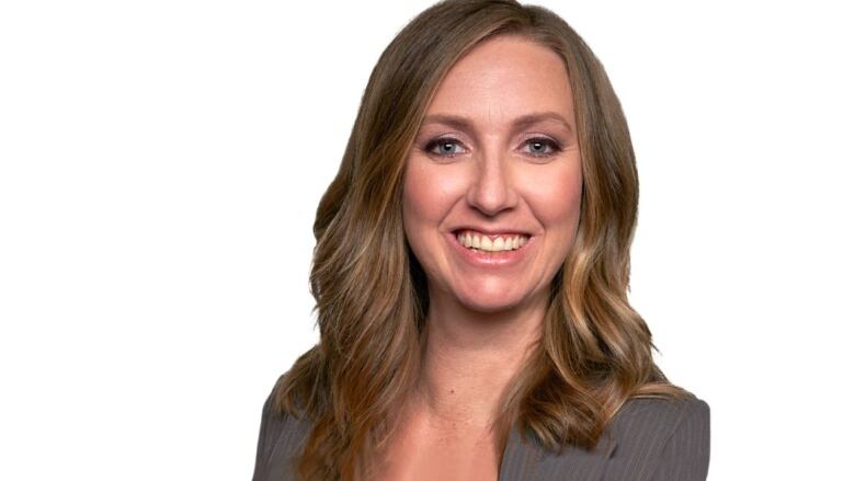 A headshot of a blonde woman. 