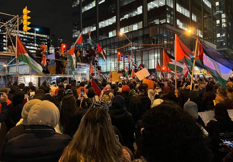 Yonge and Bloor pro-Palestinian rally 2