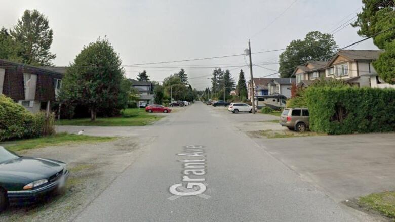 The street in Port Coquitlam where the proposed childcare facility was set to be built until council rejected the proposal following a public hearing on October 10, 2023. 