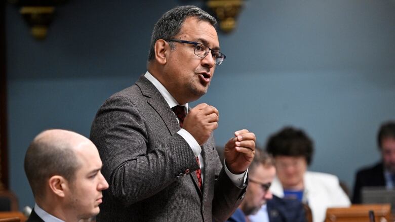 Andrs Fontcilla speaking at the National Assembly